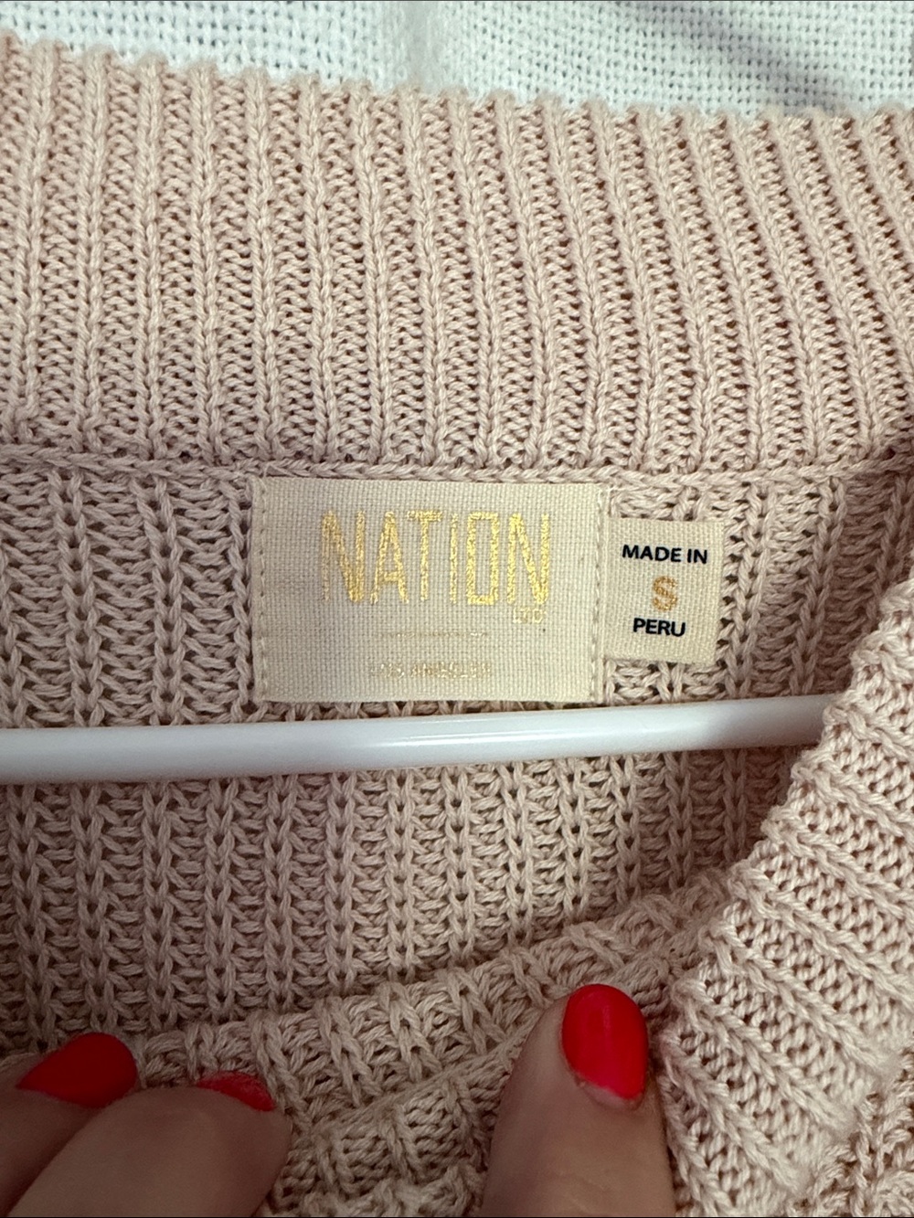 Nation LTD Blush Fringe Knit Sweater - Picture 2 of 2